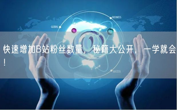 快速增加B站粉丝数量，秘籍大公开，一学就会！
