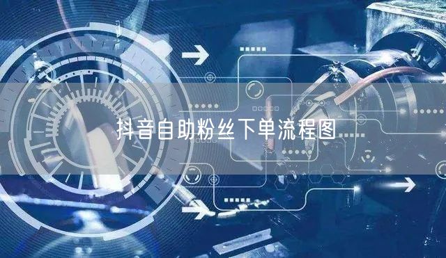 抖音自助粉丝下单流程图