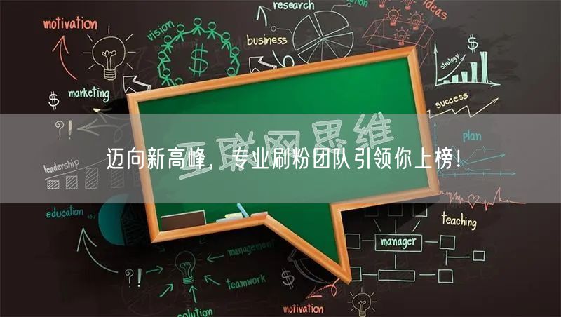 迈向新高峰，专业刷粉团队引领你上榜！