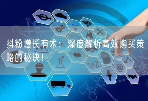 抖粉增长有术：深度解析高效购买策略的秘诀！