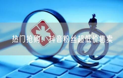 热门抢购：抖音粉丝超低价售卖