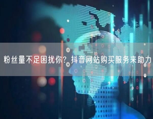 粉丝量不足困扰你？抖音网站购买服务来助力