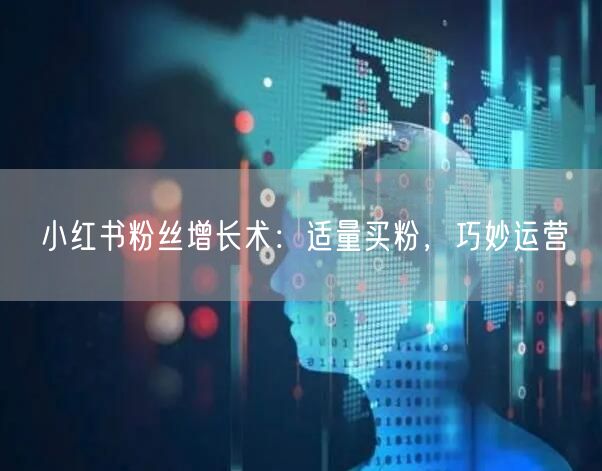 小红书粉丝增长术：适量买粉，巧妙运营